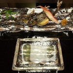 湖里庵 - 子持ち鮎の塩焼き