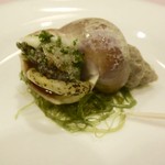 北島亭 - 2016.11　アミューズ１：ツブ貝