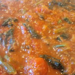 トマトとホウレン草がたっぷりです！