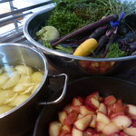 ブーランジェリー エス - 仕込中のお鍋の中も撮らせて頂きました♬