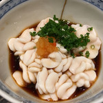松うら - 白子ポン酢。濃厚な味でお酒が進みます。