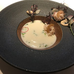 Restaurant Re: - 鎌倉カブのポタージュ 白子と梅のコンビネーション
