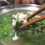 SOI maruyama - パクチーと豚肉一緒にいただきます♪(2016年11月）