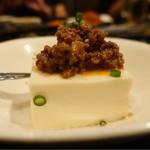 SATOブリアン - 2016/10_肉味噌乗せ冷や奴