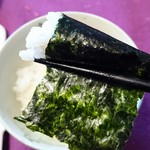 寿司海苔問屋 田庄 - ご飯を巻くように