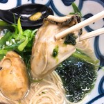 きくや - 限定：THE牡蠣そば 900円