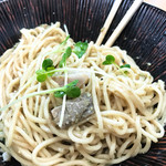 きくや - 限定：牡蠣バター和え玉 250円（牡蠣そば限定）