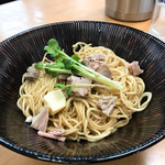 きくや - 限定：牡蠣バター和え玉 250円（牡蠣そば限定）