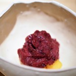 神保町 傳 - 黒いちじくのソルベ　柿