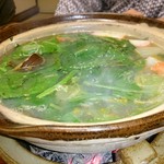 江戸三 - 若草鍋♪ほうれん草たっぷり