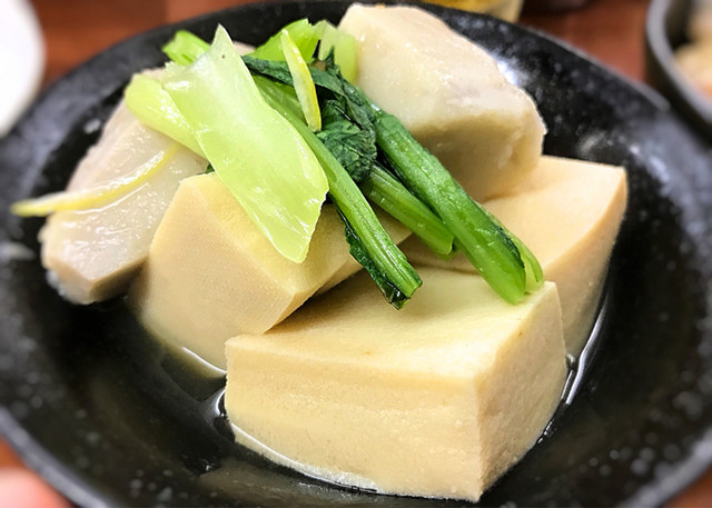 高野豆腐と,里芋の煮込み?