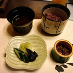 絆＋ - 食事
        黒米天城御飯