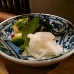 蕎麦バル 1351 - 絶品漬物の三点盛り