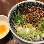 虎春屋 - 汁なし担担麺、生卵トッピング①