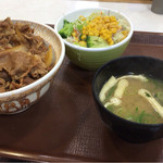 Sukiya - 牛丼サラダセット