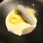 だい - カボチャアイスと和栗ソース(600円)