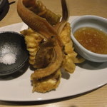 だい - ゲンゲの天麩羅　骨せんべい付き(700円)