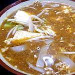 丸安そば - 具だくさんの「みそ汁」