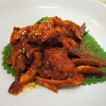 高麗亭 - 渡り蟹のキムチ。