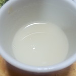 沢庵 - 蕎麦湯は濃厚