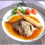 ロッキー - 肉料理　鶏肉のポワレ　シャンピニオンソース