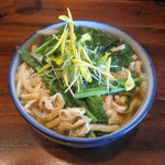 東京うどん 一将 - きざみ菜っ葉うどん（大盛り）￥1,100