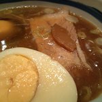 大勝軒なべ丸 - もりそば＋生卵（¥７５０＋５０）