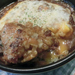 カフェ・パルク - スパイシー焼きカレー（850円）ドリンクセット（300円）
