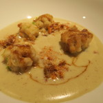 レフェルヴェソンス - 28年11月　せいこ蟹とさつまいものスープ、鱈の白子と猪のキャラメル、塩漬けレモン