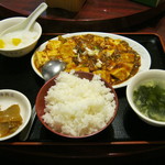 Toukai hante mmitaten - ｢麻婆豆腐定食｣です｡
