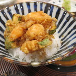 天白 - かきあげは天丼でいただきました