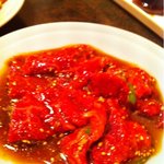 武石 - 肉々しさ満点の厚切りジューシーなハラミ