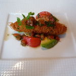 シェ・イノ - 手長海老のカダイフ巻き シェイノ風