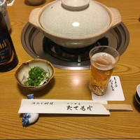 たてもと - 先付けとビール
