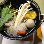 大川荘 - きのこ鍋