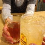 お家のごはん かれん - H.28.11.14.昼 その他：ハイボール 350円税込 vs お茶 Free de 乾杯♪