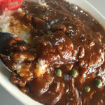 カレー幸 - トマトの酸味が、しっかり効いたドミグラスソースのハヤシはカレーよりヤバイ美味さなり。