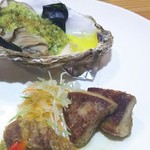 別邸 山風木 - カキとフォワグラ♪