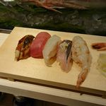 寿司 魚がし日本一 - あなご、海老･･･