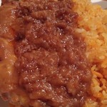 オリエンタルキッチン マリカ - ミャンマーの伝統的なドライカレー風「ダンパッウ」(炊き飯とバター鳥もも肉煮込み付けご飯セット)