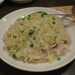 健康中華 青蓮 - 蒸し鶏の葱生姜ソース