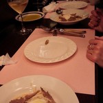 アンティカ オステリア バーチョ - 仏産黒トリュフ・温泉卵ピーチ