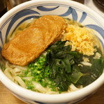 こくわがた - ⑯愛媛：宇和島じゃこ天とわかめかけあつうどん・大（650円）と阿波尾鶏ささみ天（190円）（2014/11）