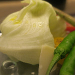 あもん ヨコ - バーニャカウダサラダ　ズームアップ