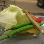 あもん ヨコ - バーニャカウダサラダ　ズームアップ