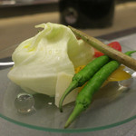 あもん ヨコ - バーニャカウダサラダ　ズームアップ