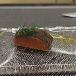 あもん ヨコ - スモークサーモン　ズームアップ