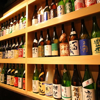 圧巻！全47都道府県の純米酒が150種類超、揃っています！