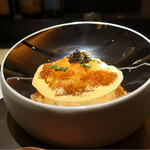 エクアトゥール - 2016/10_黒鮑とあおさのりのソース、自家製いくら