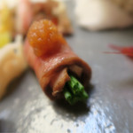 おおさか料理  浅井 - サーロインのアサツキ巻